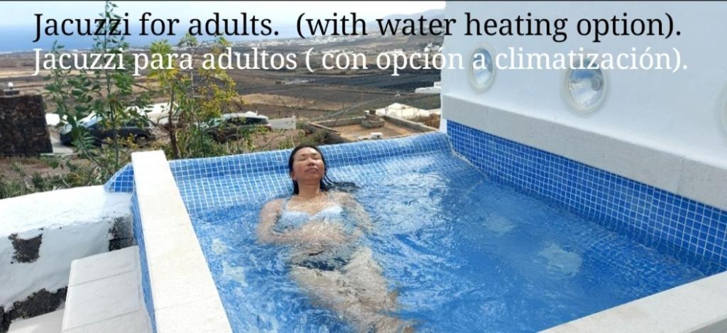 Aloelux Villa !! - Private Villa With Pool , Jacuzzi, Cinema, Massage ,Wonderful View, Art Desing Villa Tías Екстериор снимка